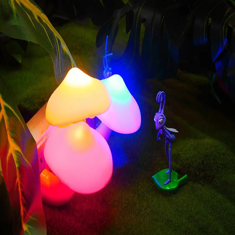 LED Mushroom Night Light – Automatic Sensor