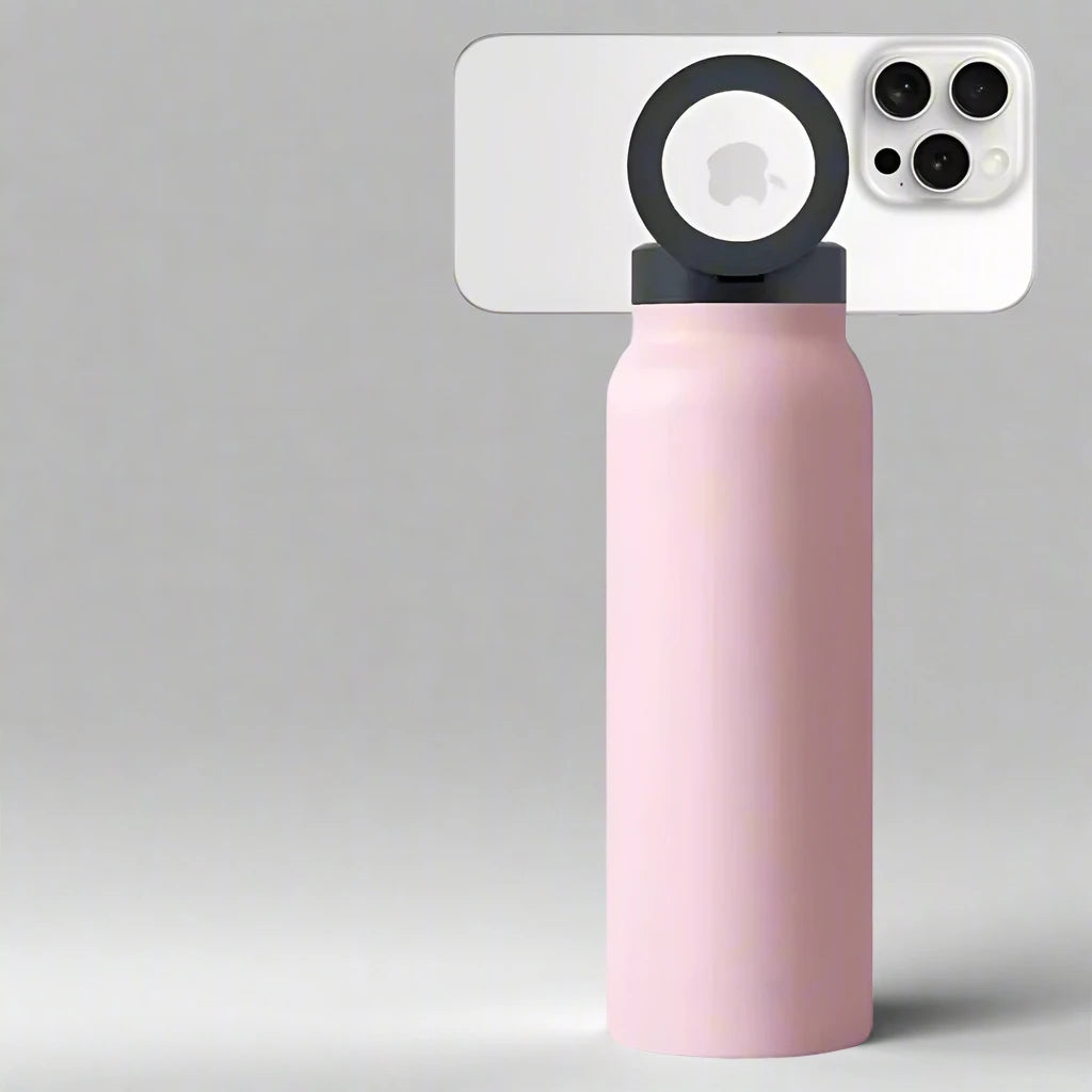 Magnetic Phone Holder Water Bottle