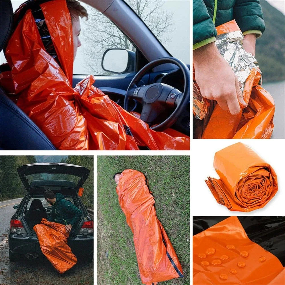 Survival Sleeping Bag – Lightweight Mylar Blanket for Emergency and Outdoor Adventures