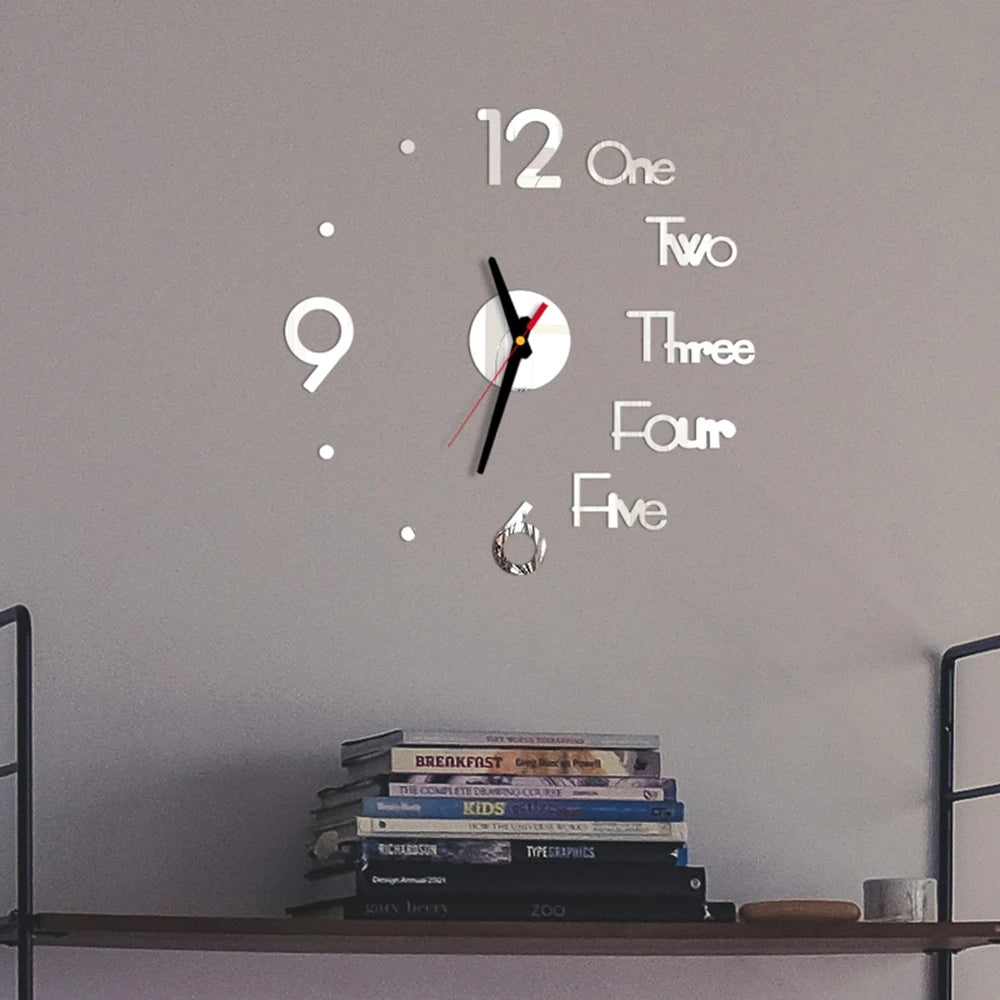 DIY Luminous Wall Clock – Stylish Acrylic Mirror Design