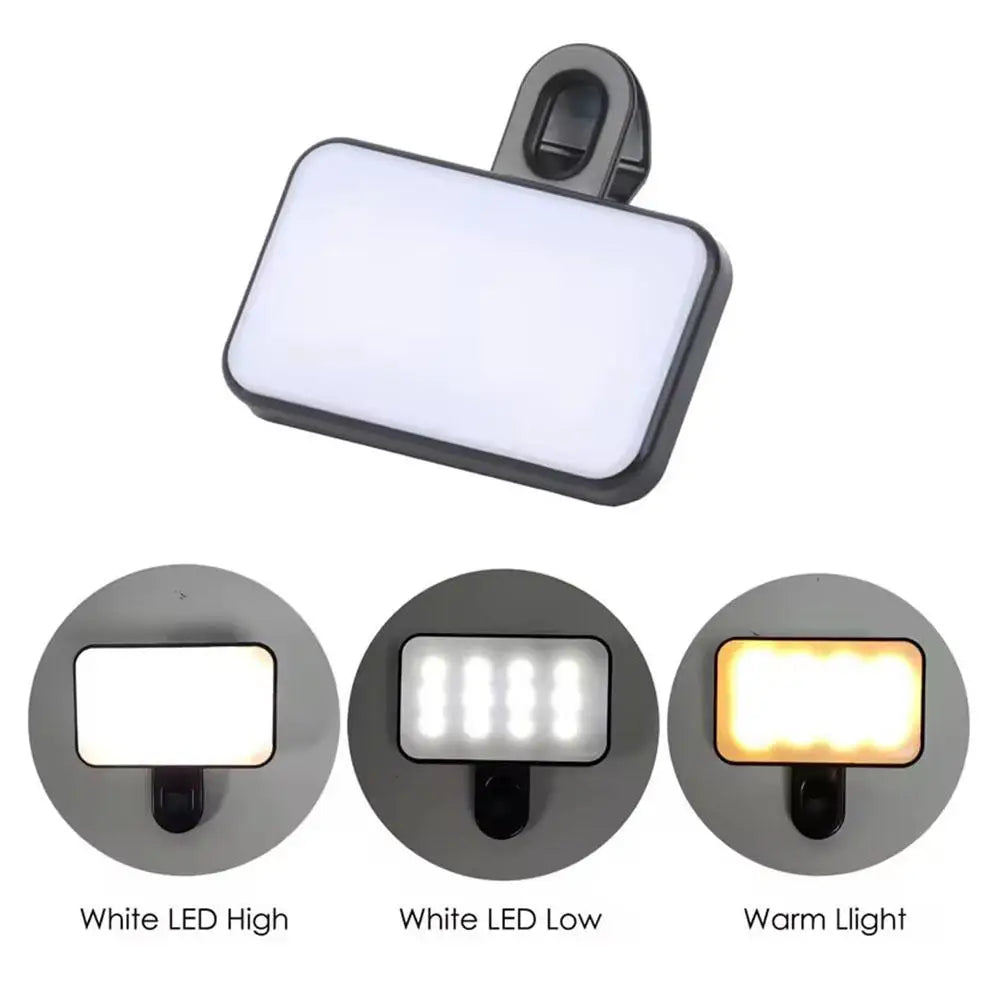 Selfie LED Light Clip – Perfect for Photos and Videos