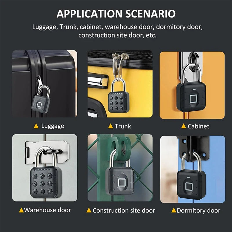 Digital Fingerprint Lock – Remote App & Temporary Password Access