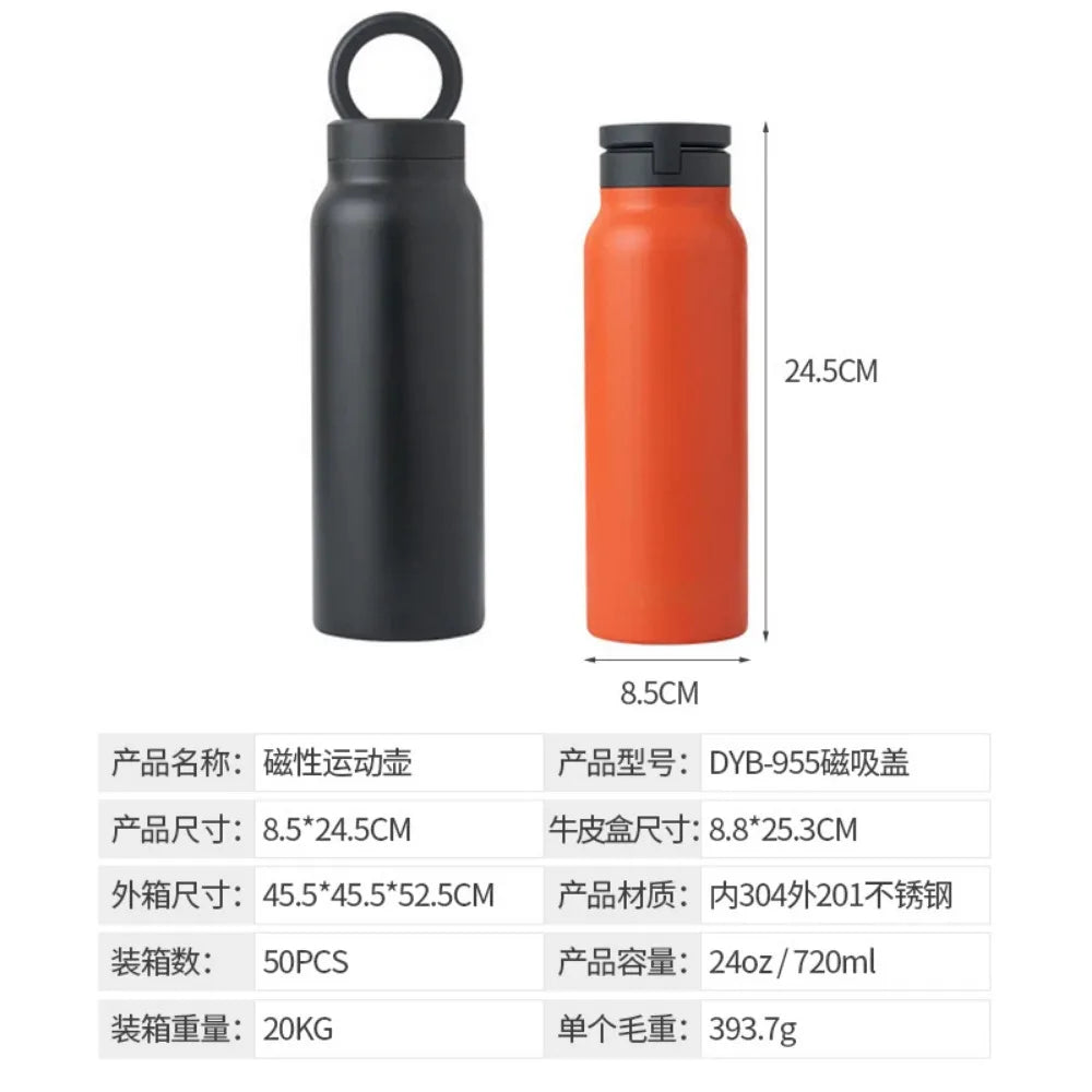 Magnetic Phone Holder Water Bottle