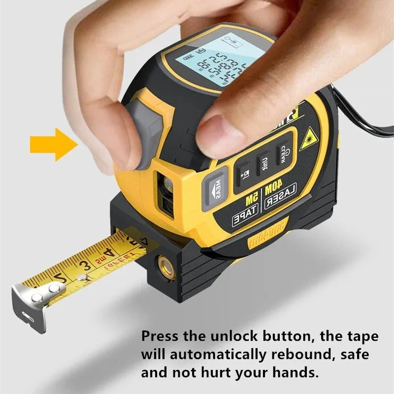 Digital Laser Tape Measure – 40/60M with Large Display