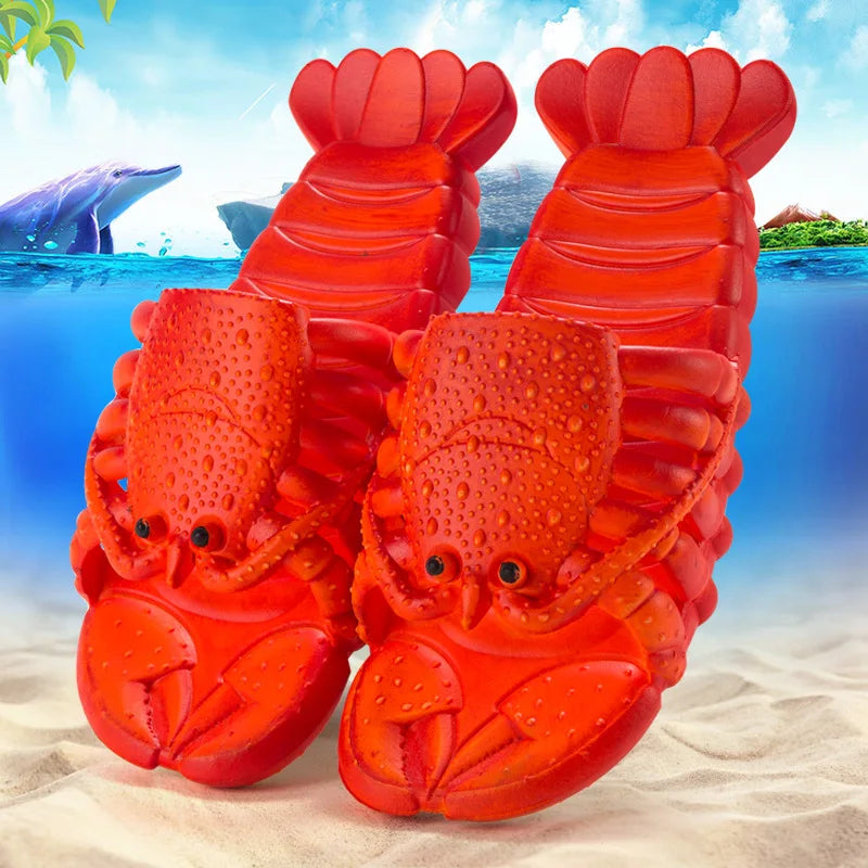 Funny Lobster Flip Flops – Cute & Comfy Beach Shoes