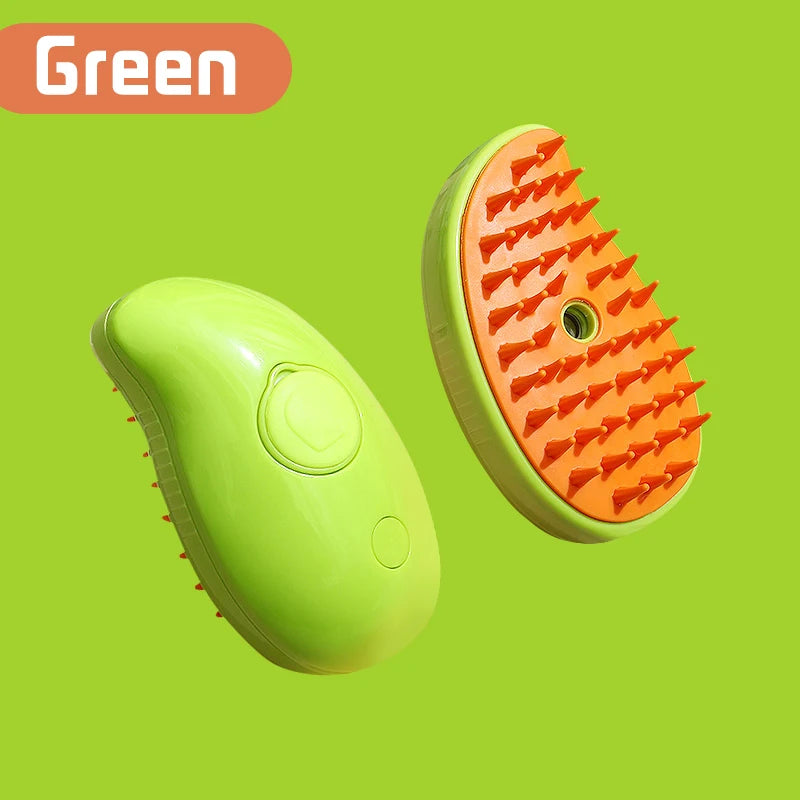 3-in-1 Electric Pet Brush – Grooming, Massage, Hair Removal