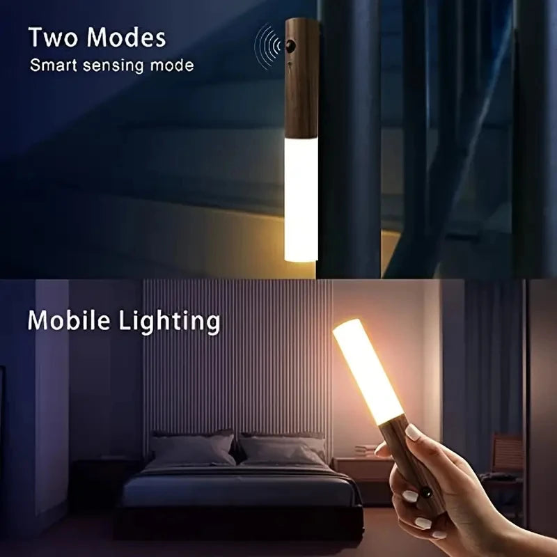 Smart LED Motion-Sensor Night Light – Rechargeable & Energy-Efficient