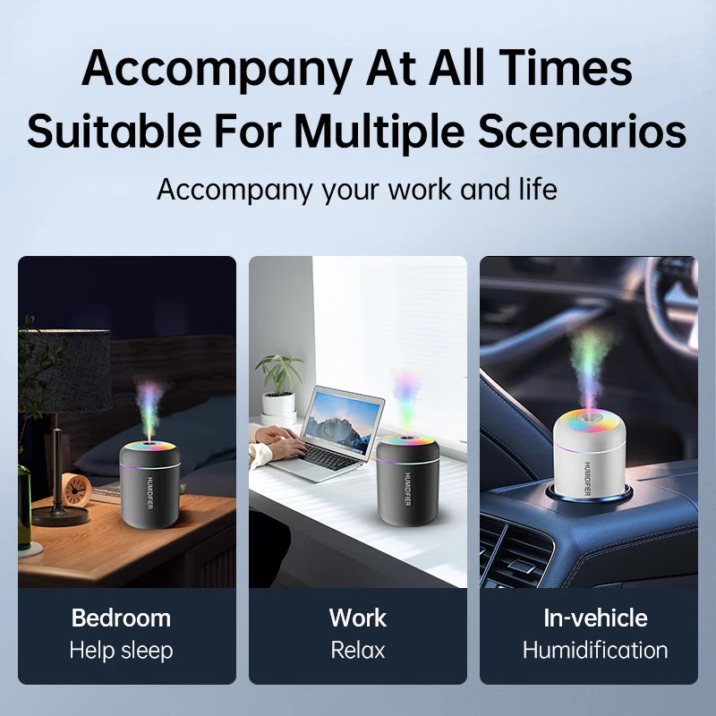 Mini USB Air Humidifier & Essential Oil Diffuser