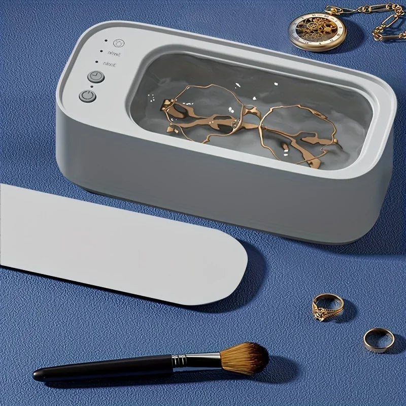 Ultrasonic Jewelry and Glasses Cleaner – 45kHz High-Frequency Machine