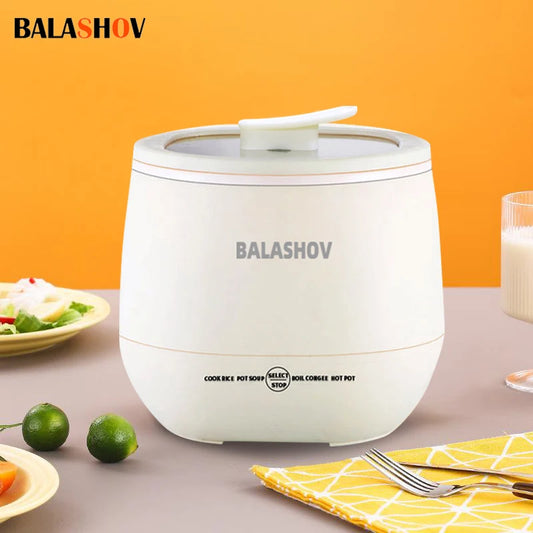 1.8L Electric Mini Rice Cooker - Portable Multifunctional Pot