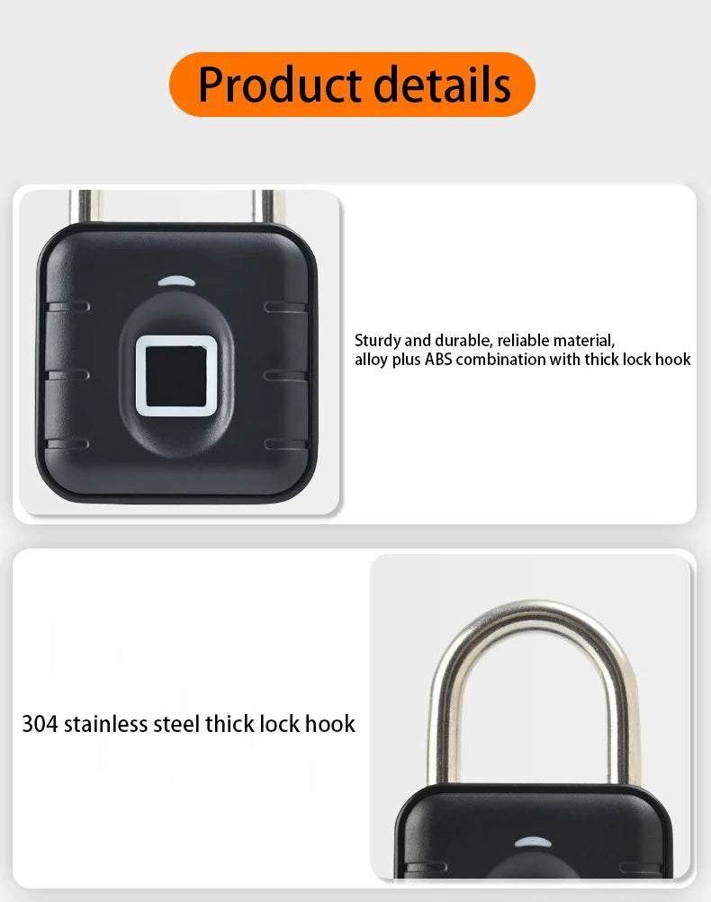 Digital Fingerprint Lock – Remote App & Temporary Password Access