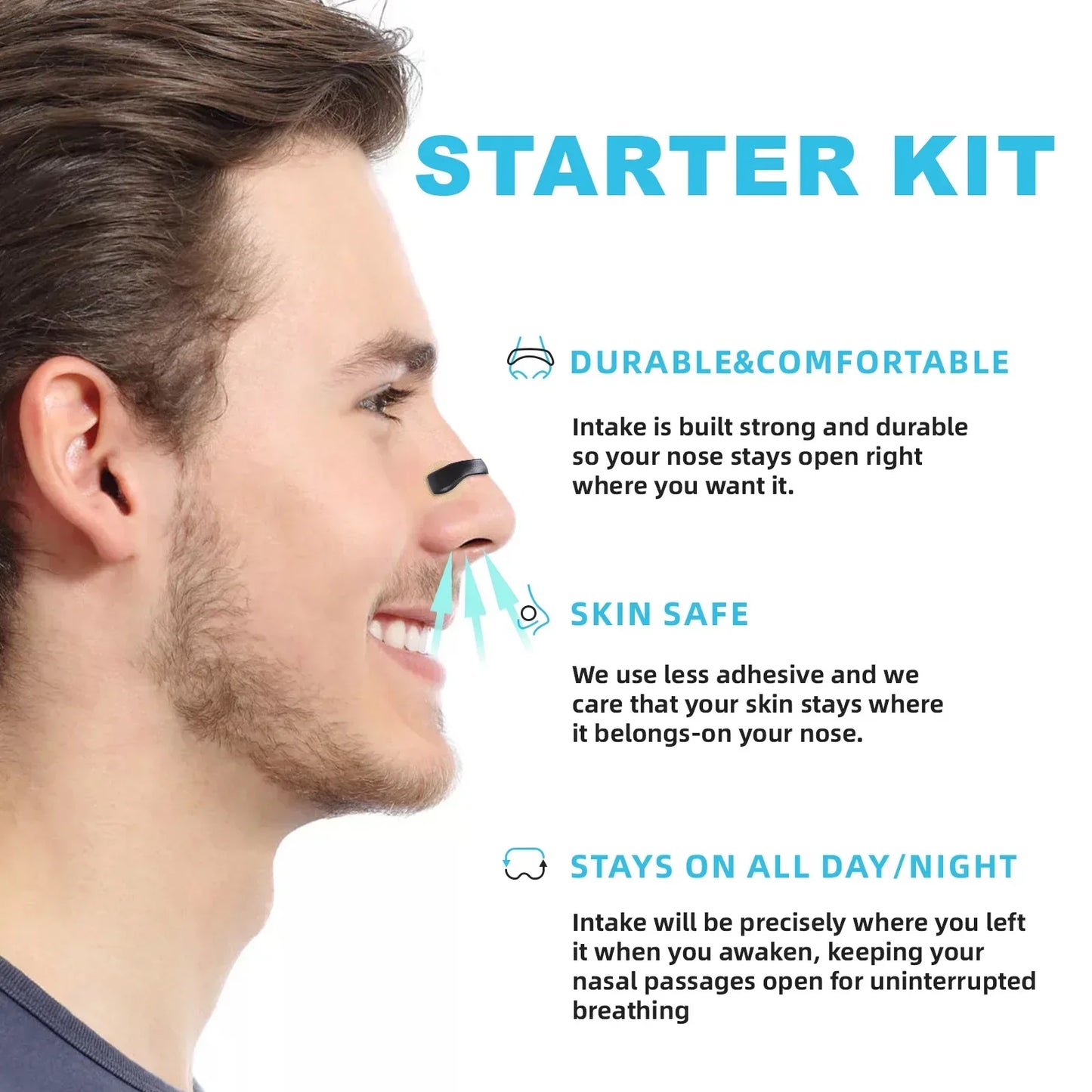 Magnetic Nasal Strips: Improve Airflow & Reduce Snoring