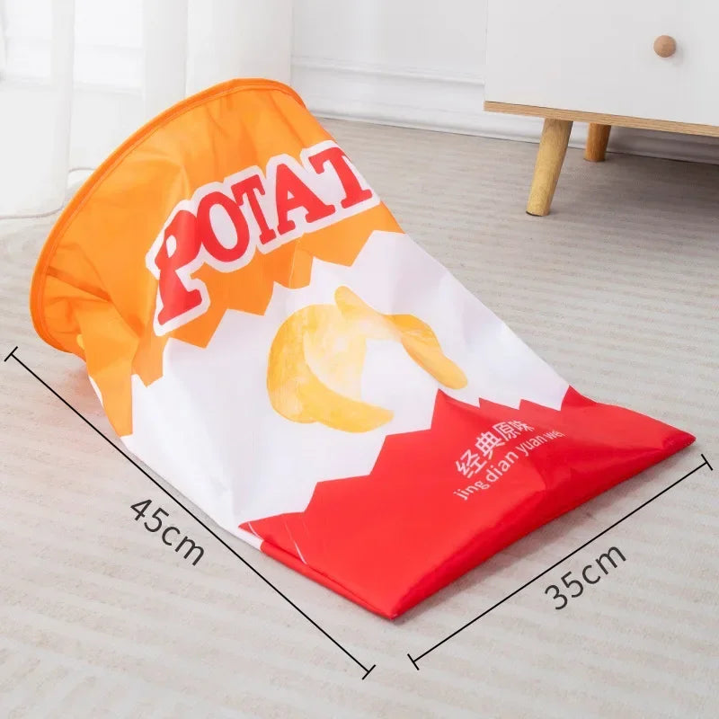 Potato Chip Bag Toy - Interactive Cat Play Tunnel