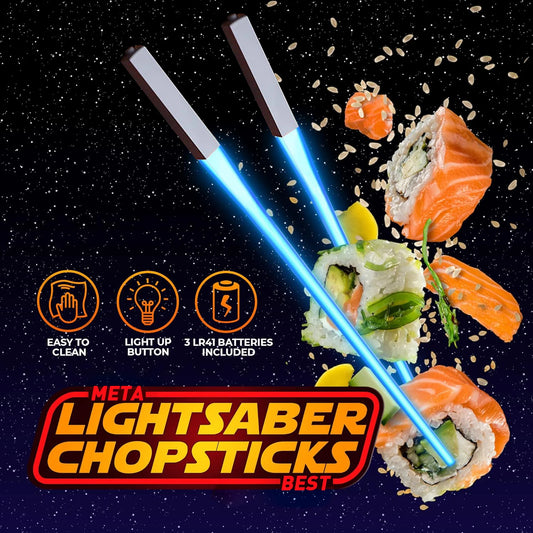 Star Wars LED Lightsaber Chopsticks - Reusable & Washable