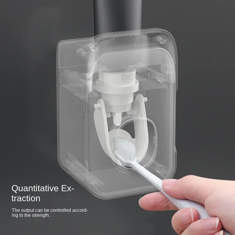 Automatic Toothpaste Dispenser and Holder – Bathroom Accessories Set