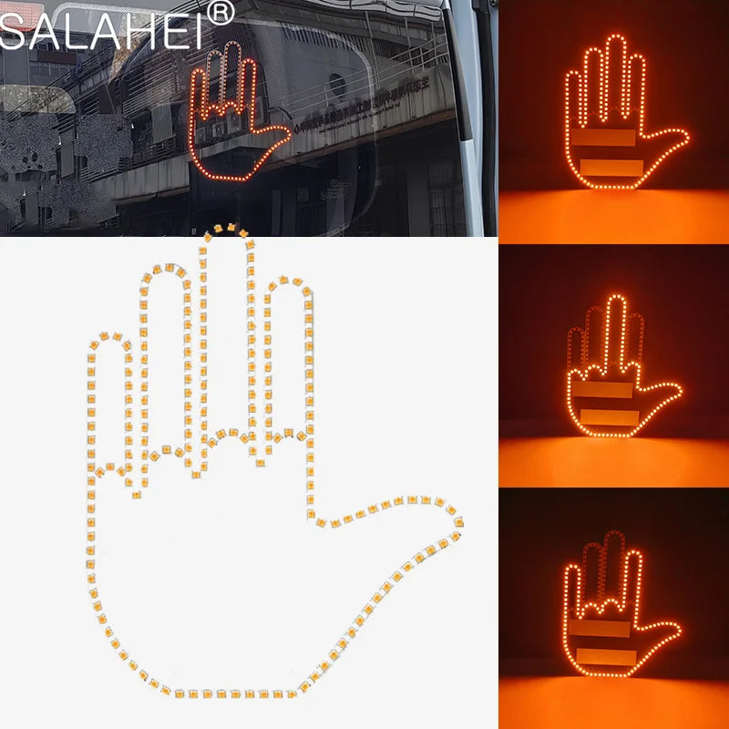 Finger Gesture LED Car Light