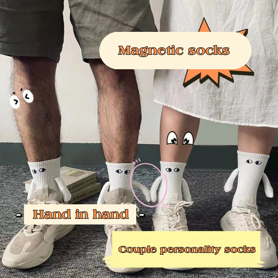 Magnetic Attraction Socks - For Friends and Couples