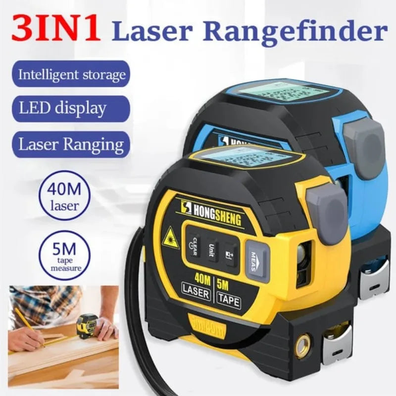 Digital Laser Tape Measure – 40/60M with Large Display