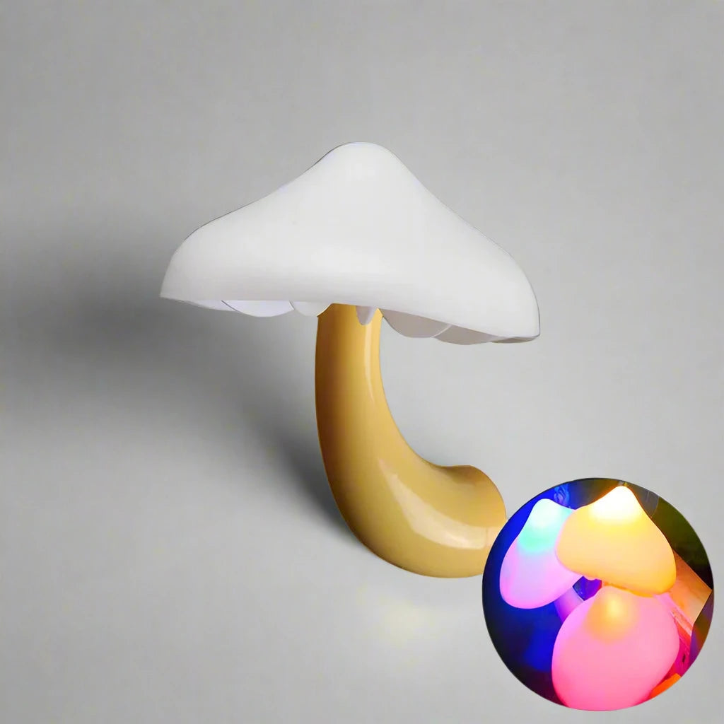 LED Mushroom Night Light – Automatic Sensor