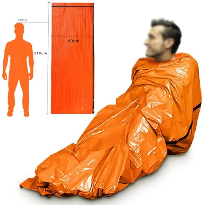 Survival Sleeping Bag – Lightweight Mylar Blanket for Emergency and Outdoor Adventures