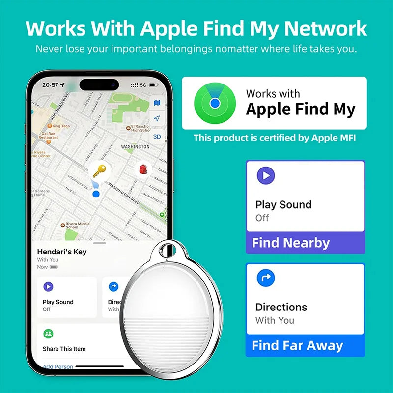 GPS Tracker – Works with Apple Find My