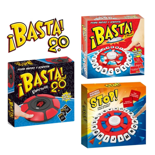 Basta 2.0 Spanish - Crazy Alphabet Board Game